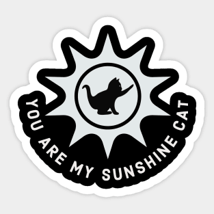 You Are My Sunshine Cat Sticker